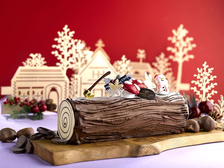 Yule log cake - ảnh 2